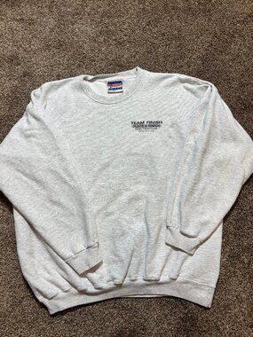 Hanes Vintage Crewneck Sweatshirt in Gray - XL | Team Finish Contractor